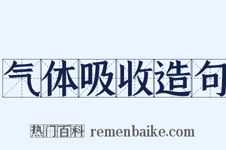 气体吸收造句是什么意思的图片